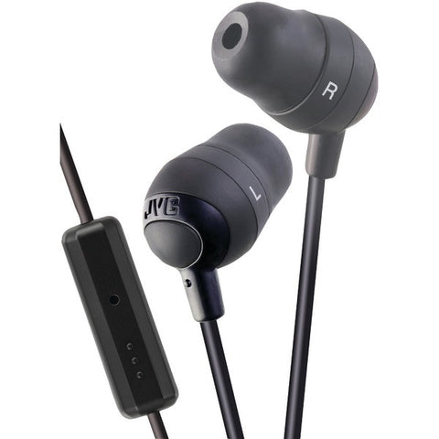 JVC HAFR37B Marshmallow(R) Inner-Ear Earbuds with Microphone & Remote (Black)