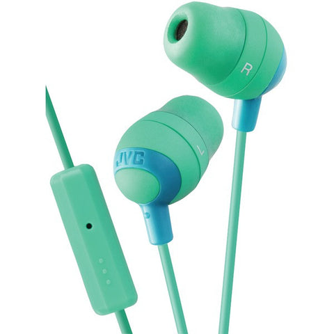 JVC HAFR37G Marshmallow(R) Inner-Ear Earbuds with Microphone & Remote (Green)