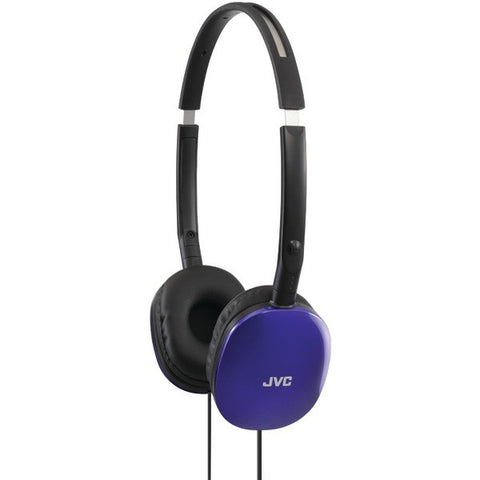 JVC HAS160A FLATS Lightweight Headband Headphones (Blue)