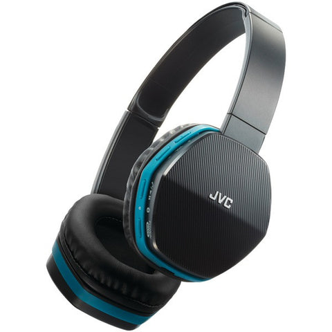 JVC HASBT5A Over-Ear Bluetooth(R) Headphones (Blue)