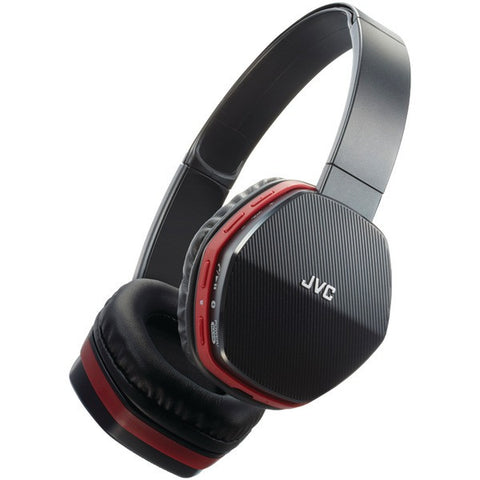 JVC HASBT5R Over-Ear Bluetooth(R) Headphones (Red)