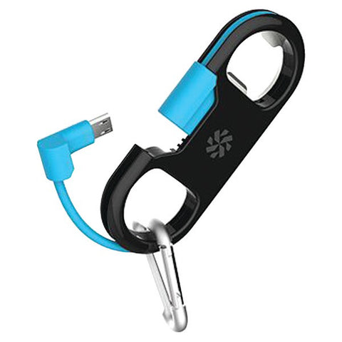 KANEX K8PINKEYBL GoBuddy+(TM) Lightning(TM) to USB Charge & Sync Cable with Bottle Opener (Blue)