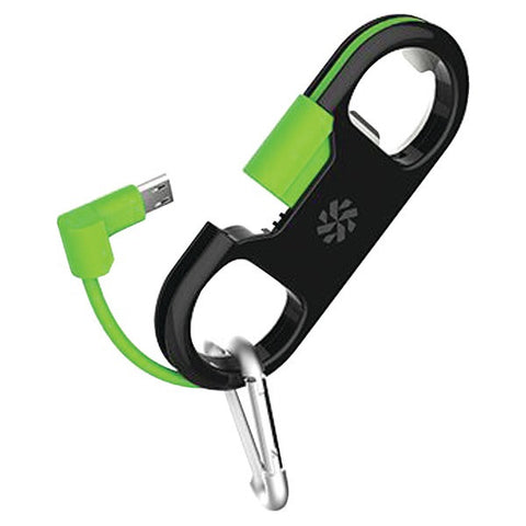 KANEX K8PINKEYGN GoBuddy+(TM) Lightning(TM) to USB Charge & Sync Cable with Bottle Opener (Green)