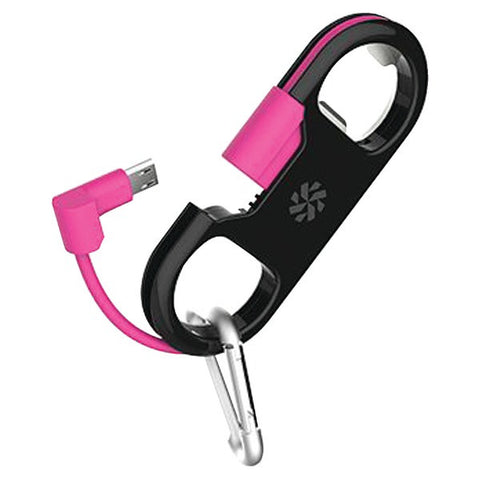 KANEX K8PINKEYPK GoBuddy+(TM) Lightning(TM) to USB Charge & Sync Cable with Bottle Opener (Pink)