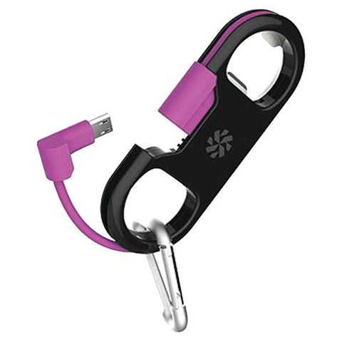 KANEX K8PINKEYPR GoBuddy+(TM) Lightning(TM) to USB Charge & Sync Cable with Bottle Opener (Purple)