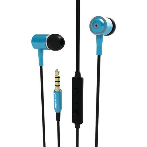 Hipstreet HS-EBHIPBUDZ-BL HipBudz In-Ear Headphones (Blue)