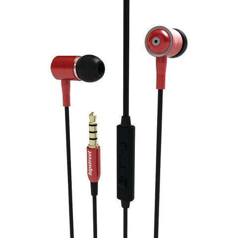 Hipstreet HS-EBHIPBUDZ-RD HipBudz In-Ear Headphones (Red)