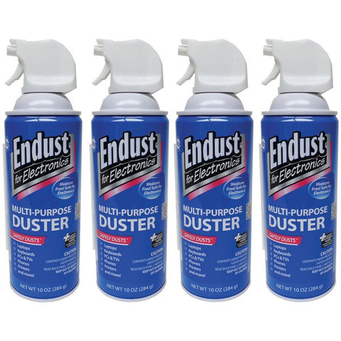 Endust 11384 Electronics Duster 4 Pack (10 Oz; With Bitterant 152)