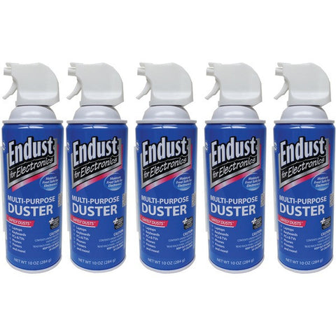 Endust 11384 Electronics Duster 5 Pack (10 Oz; With Bitterant 152)