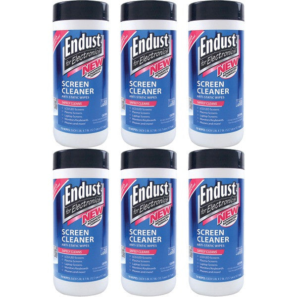 Endust 11506 Lcd And Plasma Monitor Cleaner Pop-up Wipes 6 Pk