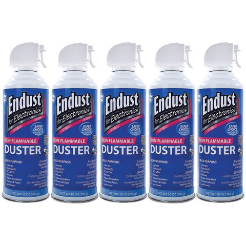 Endust 255050 Electronics Duster 5 Pk (10 Oz; Non-flammable; With Bitterant)