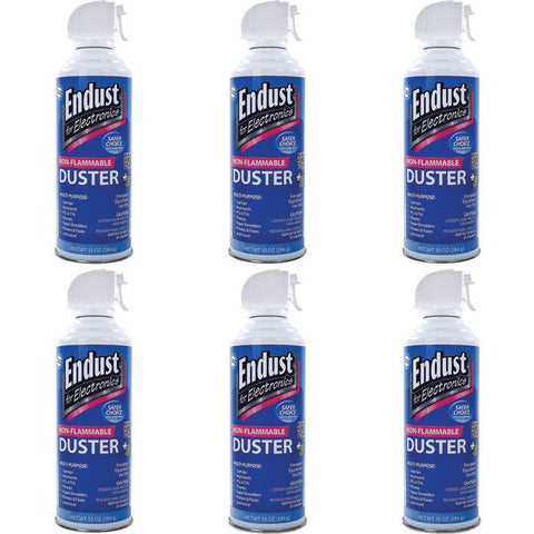 Endust 255050 Electronics Duster 6 Pk (10 Oz; Non-flammable; With Bitterant)
