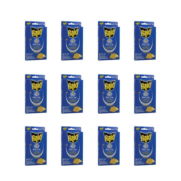 Raid Pmothraid Pantry Moth Traps (12 Packs Of 2)