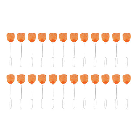 Pic Wire Metal Handle Fly Swatter (24 Packs)
