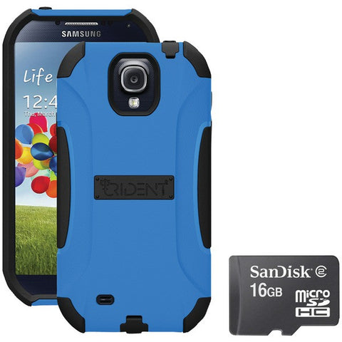 Trident S4 Aegis Case Blue With Sandisk Micro Sd 16gb