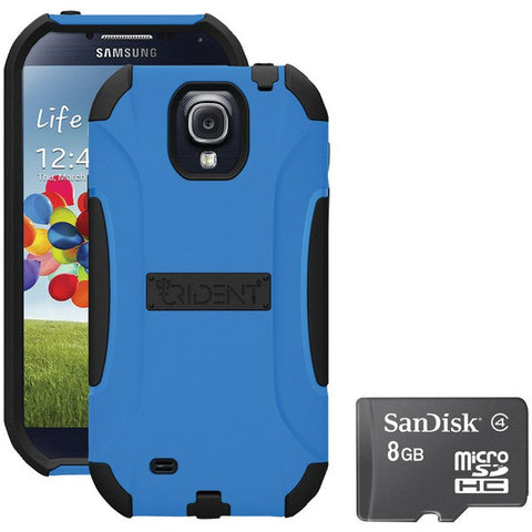 Trident S4 Aegis Case Blue With Sandisk Micro Sd 8gb
