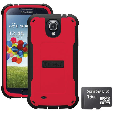 Trident S4 Cyclops Case Red With Scandisk Micro Sd 16gb