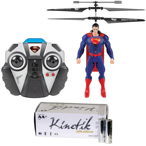World Tech Toys 35888 2-channel Dc Ir Helicopter & Kinetik Aa Batteries 50pk