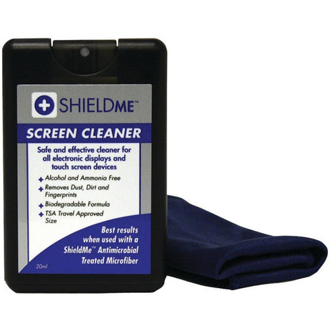 SHIELDME 2000 Screen Cleaner with Microfiber Cloth (20mL; 6" x 6" cloth)
