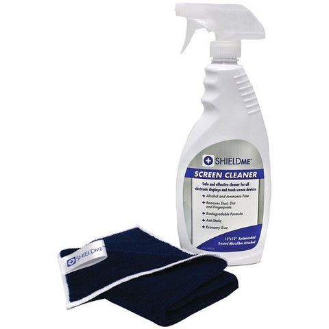 SHIELDME 2030 Screen Cleaner with Microfiber Cloth (22oz; 12" x 12" cloth)