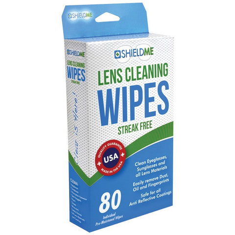 SHIELDME 6080 Lens Cleaning Wipes, 80 ct