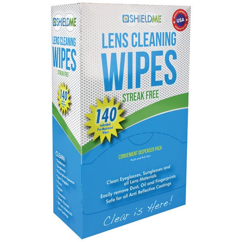 SHIELDME 6140 Lens Cleaning Wipes, 140 ct