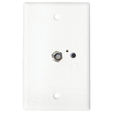 KING PB1000 Jack(R) Power Injector Switch Plate (White)
