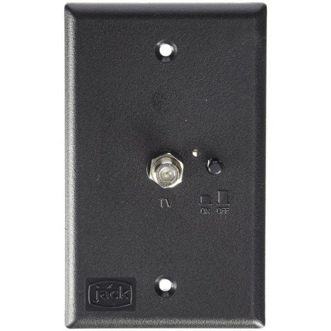 KING PB1001 Jack(R) Power Injector Switch Plate (Black)