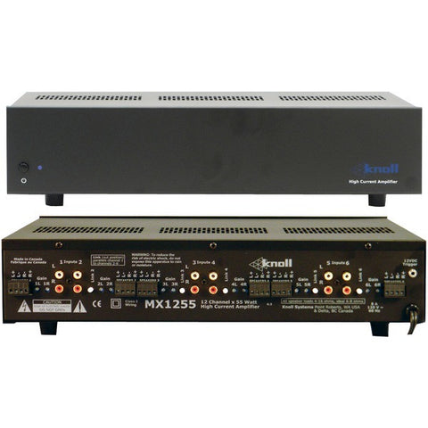 KNOLL SYSTEMS MX1255 55-Watt, 12-Channel Multiroom Amp