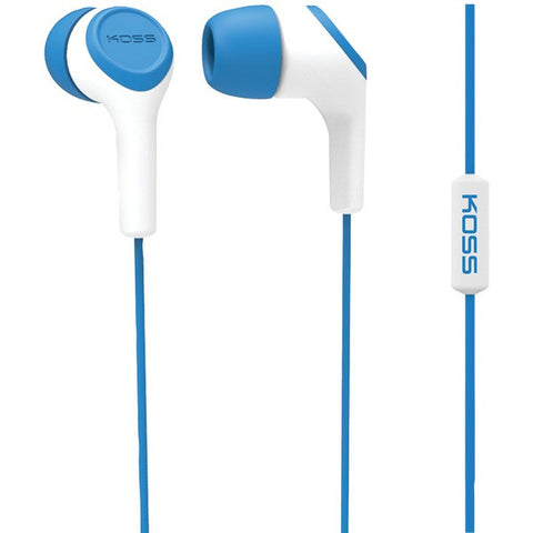 KOSS 187220 KEB15i In-Ear Earbuds with Microphone (Blue)