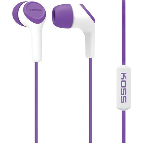 KOSS 187246 KEB15i In-Ear Earbuds with Microphone (Purple)