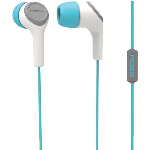 KOSS 187238 KEB15i In-Ear Earbuds with Microphone (Teal)