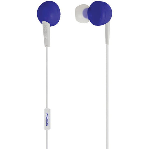KOSS 181040 KEB6i In-Ear Earbuds with Microphone (Blue)