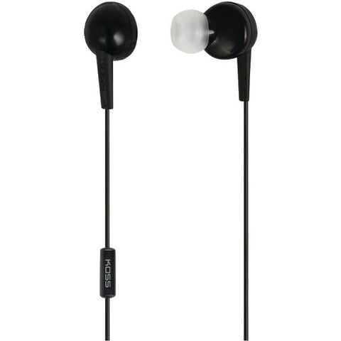 KOSS 187204 KEB6i In-Ear Earbuds with Microphone (Black)