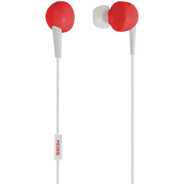 KOSS 181058 KEB6i In-Ear Earbuds with Microphone (Red)