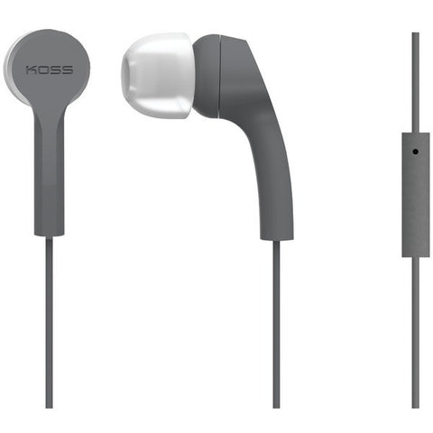 KOSS 189600 KEB9i Noise-Isolating Earbuds with Microphone (Gray)