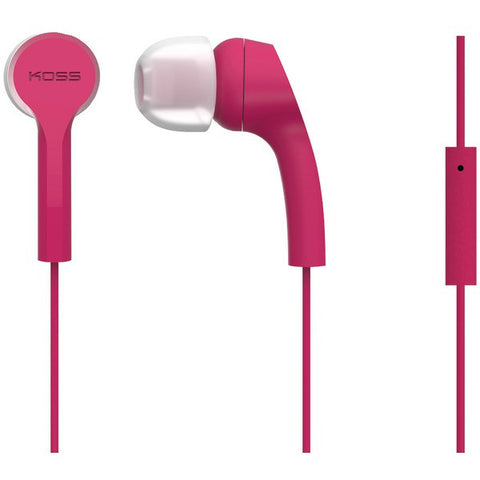 KOSS 189618 KEB9i Noise-Isolating Earbuds with Microphone (Pink)