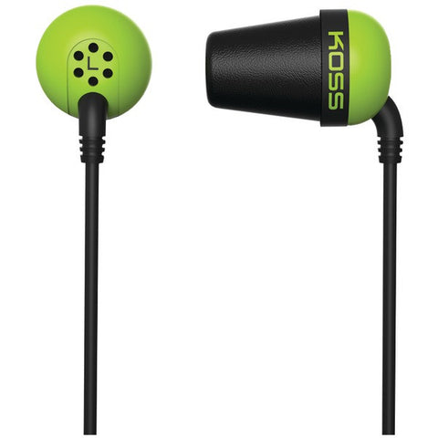 KOSS 185323 Plug In-Ear Earbuds (Green)