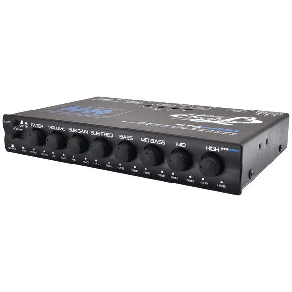 LANZAR HTG50EBT Half-DIN 4-Band Parametric Equalizer with Subwoofer Gain Control & Bluetooth(R) Audio Connectivity