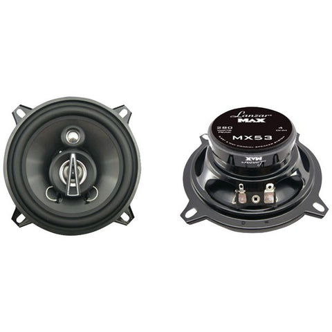 LANZAR MX53 MAX Series 3-Way Triaxial Speakers (5.25", 140 Watts)