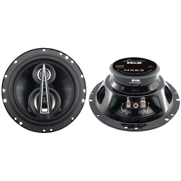 LANZAR MX63 MAX Series 3-Way Triaxial Speakers (6.5", 200 Watts)