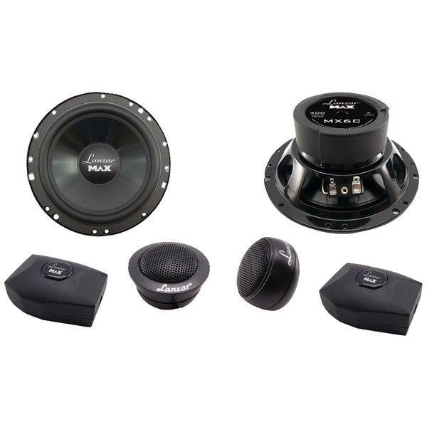 LANZAR MX6C MAX Series 6.5" 200-Watt 2-Way Component Speaker System