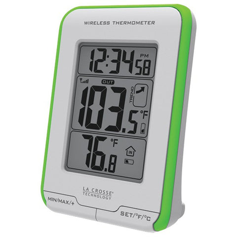 LA CROSSE TECHNOLOGY 308-1410GR Digital Indoor-Outdoor Thermometer