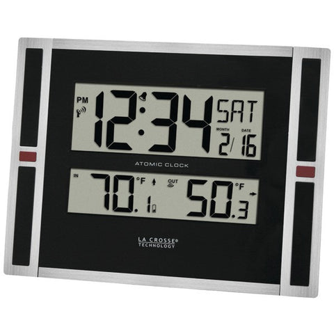 LA CROSSE TECHNOLOGY 513-149 Indoor-Outdoor Thermometer & Atomic Clock
