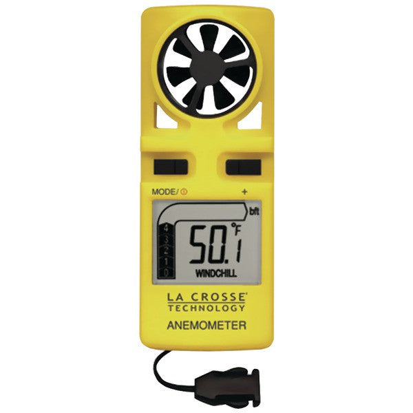 LA CROSSE TECHNOLOGY EA-3010U Handheld Anemometer with Neck Strap