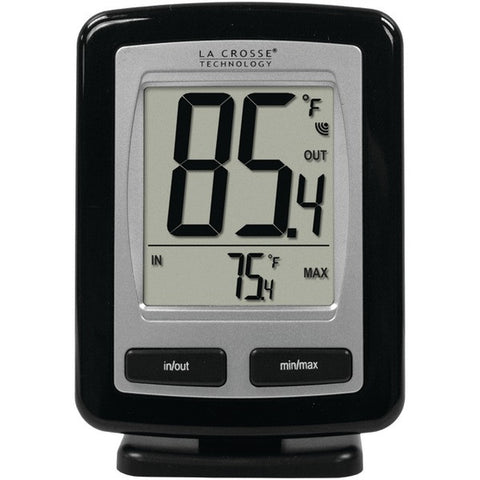 LA CROSSE TECHNOLOGY WS-9009BK-IT-CBP Black Wireless Temperature Station