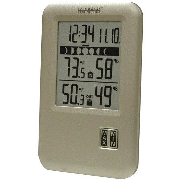 LA CROSSE TECHNOLOGY WS-9066U-IT-CBP Wireless Weather Station with Indoor-Outdoor Temperature, Humidity & Moon Phase