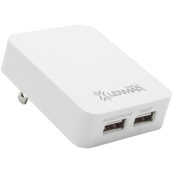 LENMAR ACUSB3W Dual-USB Power Adapter