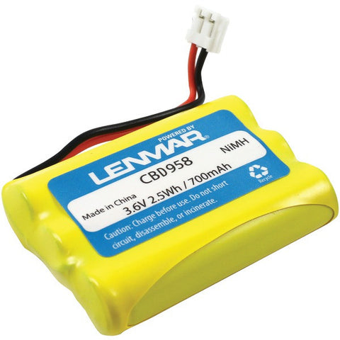LENMAR CBD958 GE(R) CLT-2422, 39954, 39955 & Motorola(R) MD4200, MD7161, MD72612, SD7500 Cordless Phone Replacement Battery