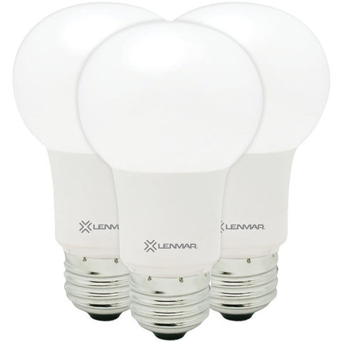 LENMAR LED9A19-827-2D-3 60-Watt LED A19 Standard Dimmable Light, 3 pk (Warm White)